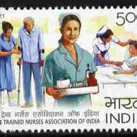 India 2011 Nurses Association 5r unmounted mint