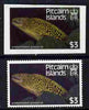 Pitcairn Islands 1988 Fish $3 cromaline on plastic card plus issued stamp (SG 313) from Format International archives, rarely offered