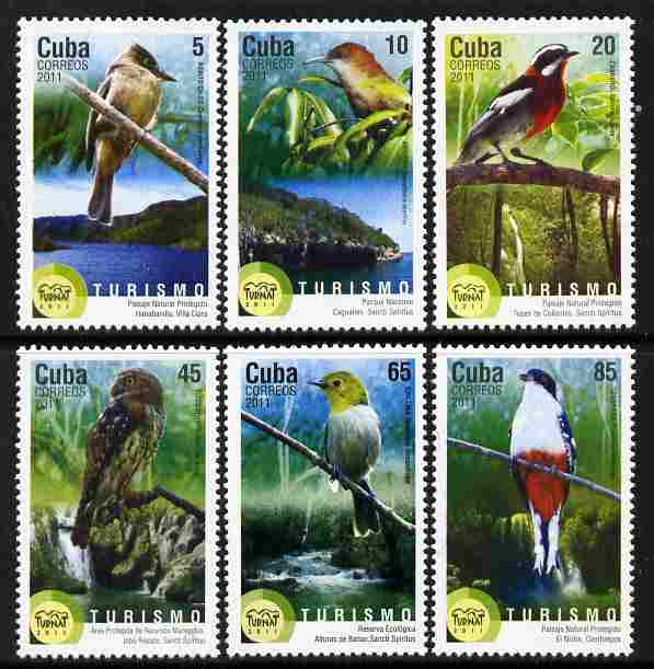 Cuba 2011 Tourism - Birds perf set of 6 unmounted mint