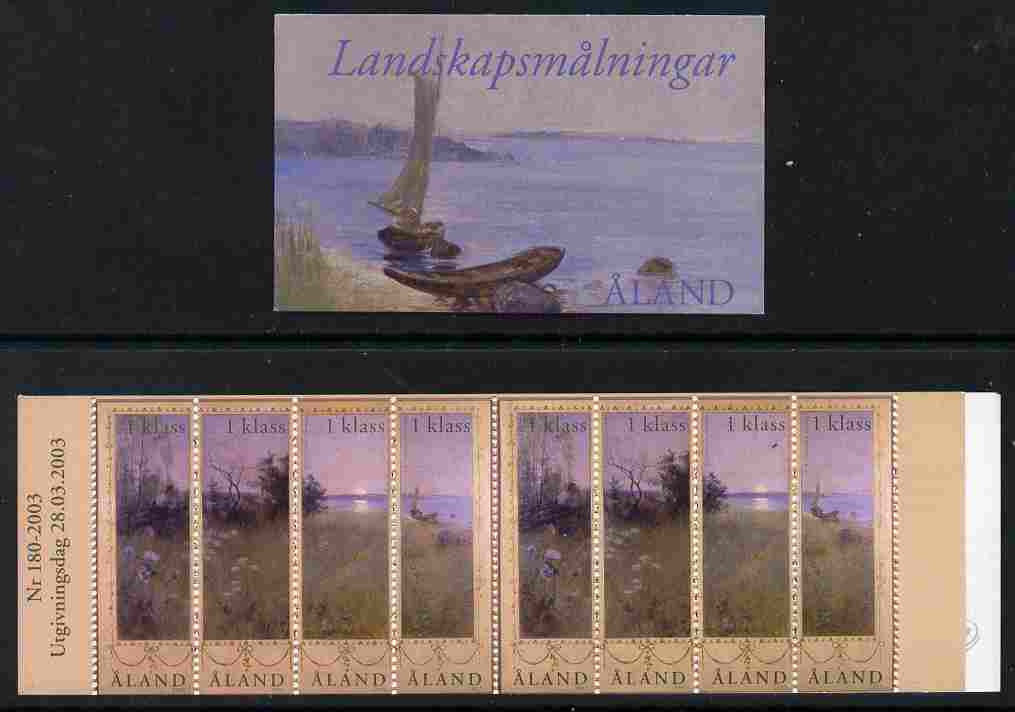 Aland Islands 2003 Landscapes in Summer 5.50 Euro booklet complete and fine SG SB11