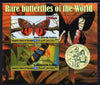 Maakhir State of Somalia 2011 Rare Butterflies #3 (with Scout Badge) perf sheetlet containing 2 values unmounted mint