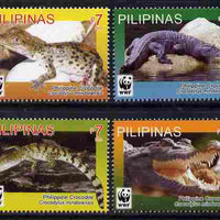 Philippines 2011 WWF - Philippine Crocodile perf set of 4 unmounted mint