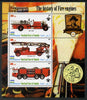 Puntland State of Somalia 2010 History of Fire Engines #2 (with Scout Logo) perf sheetlet containing 3 values unmounted mint