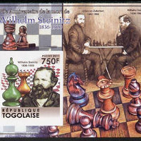 Togo 2011 Chess - Wilhelm Steinitz #3 imperf m/sheet unmounted mint. Note this item is privately produced and is offered purely on its thematic appeal