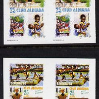 Senegal 1998 25th Anniv of Aldiana Club set of 2 in imperforate pairs unmounted mint as SG 1504-05