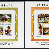 Senegal 1998 25th Anniv of Aldiana Club set of 2,imperforate m/sheets unmounted mint