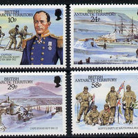 British Antarctic Territory 1987 75th Anniversary of Arrival of Captain Scott set of 4 unmounted mint SG 155-58