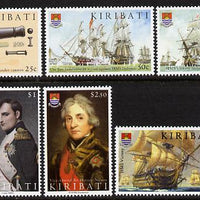 Kiribati 2005 Bicentenary of Battle of Trafalgar perf set of 6 unmounted mint SG 723-28