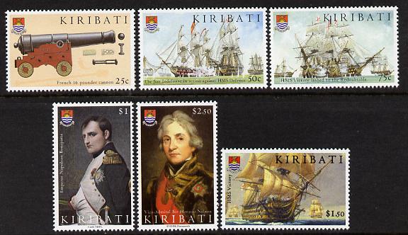 Kiribati 2005 Bicentenary of Battle of Trafalgar perf set of 6 unmounted mint SG 723-28