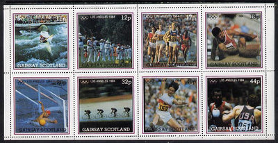 Gairsay 1984 Los Angeles Olympic Games perf,set of 8 values (11p to 44p) unmounted mint