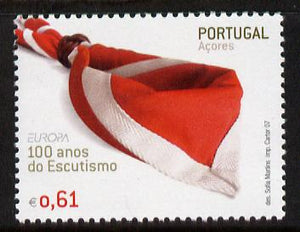 Portugal - Azores 2007 Europa - Centenary of Scouting 61c unmounted mint SG 624