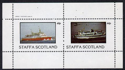 Staffa 1982 Ships #2 (Ferries) perf,set of 2 values (40p & 60p) unmounted mint