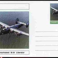 Chartonia (Fantasy) Aircraft - Consolidated B-24 Liberator postal stationery card unused and fine