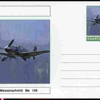 Chartonia (Fantasy) Aircraft - Messerschmitt Me-109 postal stationery card unused and fine