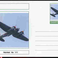 Chartonia (Fantasy) Aircraft - Heinkel He-111 postal stationery card unused and fine