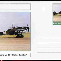 Chartonia (Fantasy) Aircraft - Junkers Ju-87 Stuka Bomber postal stationery card unused and fine