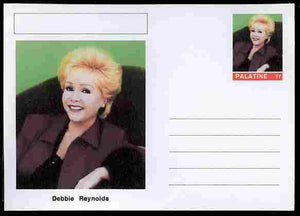 Palatine (Fantasy) Personalities - Debbie Reynolds (actress) postal stationery card unused and fine