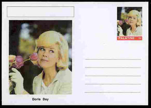 Palatine (Fantasy) Personalities - Doris Day (actress) postal stationery card unused and fine