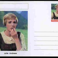 Palatine (Fantasy) Personalities - Julie Andrews (actress) postal stationery card unused and fine