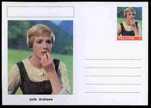 Palatine (Fantasy) Personalities - Julie Andrews (actress) postal stationery card unused and fine