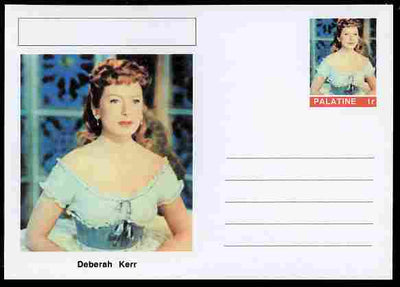 Palatine (Fantasy) Personalities - Deberah Kerr (actress) postal stationery card unused and fine