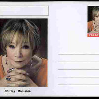 Palatine (Fantasy) Personalities - Shirley Maclaine (actress) postal stationery card unused and fine