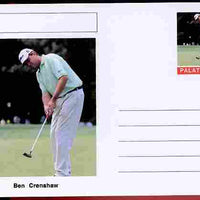 Palatine (Fantasy) Personalities - Ben Crenshaw (golf) postal stationery card unused and fine