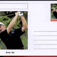 Palatine (Fantasy) Personalities - Ernie Els (golf) postal stationery card unused and fine