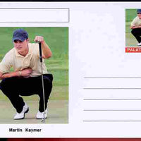 Palatine (Fantasy) Personalities - Martin Kaymer (golf) postal stationery card unused and fine