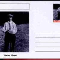 Palatine (Fantasy) Personalities - Walter Hagan (golf) postal stationery card unused and fine