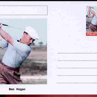 Palatine (Fantasy) Personalities - Ben Hogan (golf) postal stationery card unused and fine