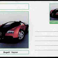 Chartonia (Fantasy) Cars - 2009 Bugatti Veyron postal stationery card unused and fine