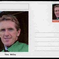 Palatine (Fantasy) Personalities - Tony McCoy (jockey) postal stationery card unused and fine