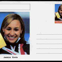 Palatine (Fantasy) Personalities - Jessica Ennis (athletics) postal stationery card unused and fine