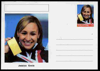 Palatine (Fantasy) Personalities - Jessica Ennis (athletics) postal stationery card unused and fine