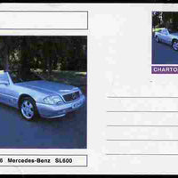 Chartonia (Fantasy) Cars - 1996 Mercedes-Benz SL600 postal stationery card unused and fine