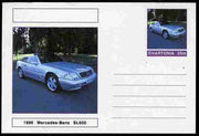 Chartonia (Fantasy) Cars - 1996 Mercedes-Benz SL600 postal stationery card unused and fine