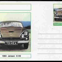 Chartonia (Fantasy) Cars - 1963 Jensen C-V8 postal stationery card unused and fine