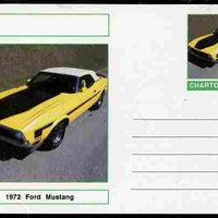 Chartonia (Fantasy) Cars - 1972 Ford Mustang postal stationery card unused and fine