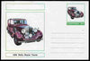 Chartonia (Fantasy) Cars - 1930 Rolls Royce Tourer postal stationery card unused and fine