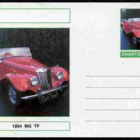 Chartonia (Fantasy) Cars - 1954 MG TF postal stationery card unused and fine