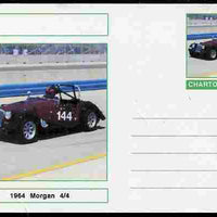 Chartonia (Fantasy) Cars - 1964 Morgan 4/4 postal stationery card unused and fine