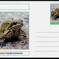 Chartonia (Fantasy) Amphibians - Common Frog (Rana temporaria) postal stationery card unused and fine