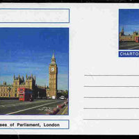 Chartonia (Fantasy) Landmarks - Houses of Parliament, London postal stationery card unused and fine