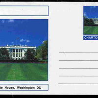 Chartonia (Fantasy) Landmarks - The White House, Washington DC postal stationery card unused and fine