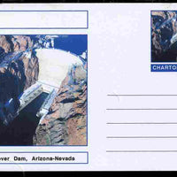 Chartonia (Fantasy) Landmarks - Hoover Dam, Arizona-Nevada postal stationery card unused and fine