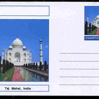 Chartonia (Fantasy) Landmarks - Taj Mahal, India postal stationery card unused and fine