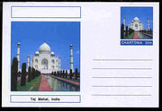 Chartonia (Fantasy) Landmarks - Taj Mahal, India postal stationery card unused and fine