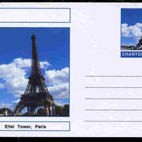 Chartonia (Fantasy) Landmarks - Eiffel Tower, Paris postal stationery card unused and fine