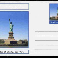 Chartonia (Fantasy) Landmarks - Statue of Liberty, New York postal stationery card unused and fine